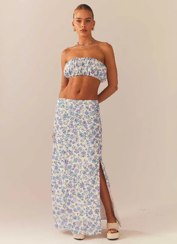 Frolicking In The Forest Maxi Skirt - Daisy Chain lace skirt delicate