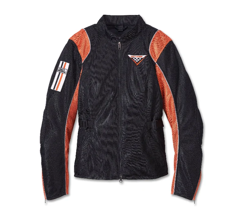 Harley-Davidson Women's Cora Mesh 2.0 Riding 3-in-1 Jacket w/ armour pockets Denim Jacket Leather Jacket Suede Jacket