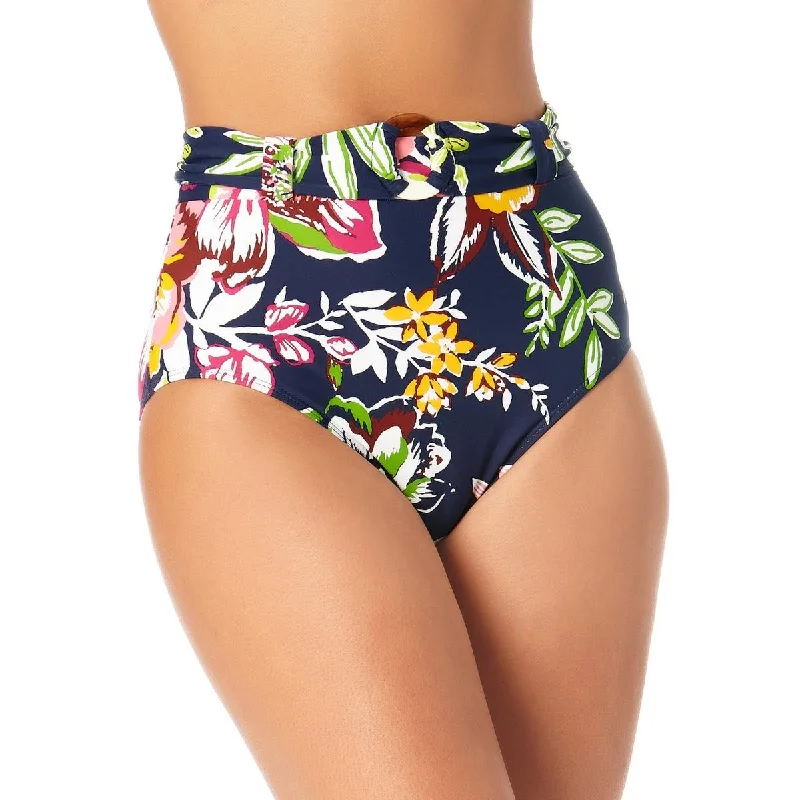 Anne Cole Womens   High-Waist Floral Swim Bottom Separates Elegant Swim Dress