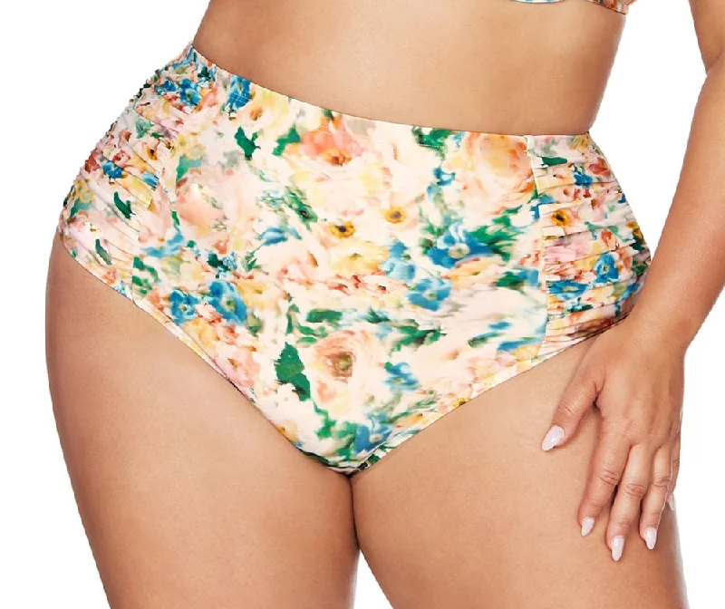 Artesands Swimwear Odette Multi Ruched High Waist Control Bikini Bottom 4705 Floral Bikini Top Artesands Swimwear Odette Multi Ruched High Waist Control Bikini Bottom 4705 Floral Bikini Top