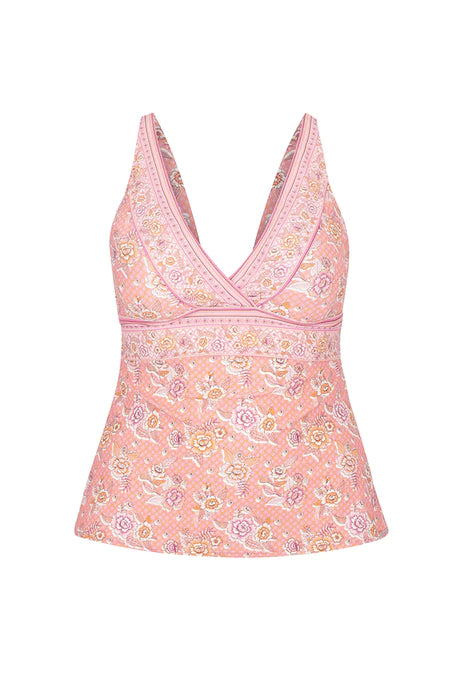 Seychelles V Neck Tankini Top Sexy Monokini Swimsuit