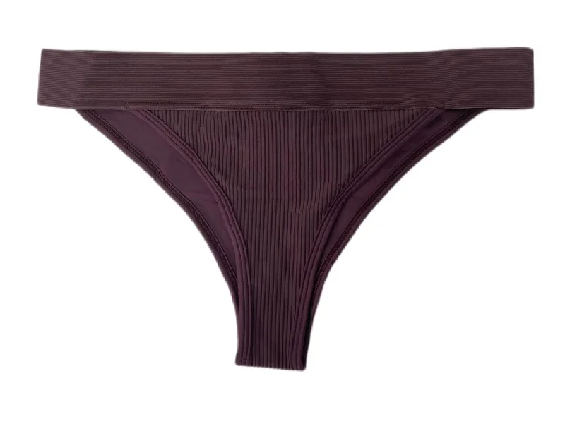 Frankies Women's Sangria Drew Ribbed Swim Bottom Size XS NWT Mesh Swimsuit Top