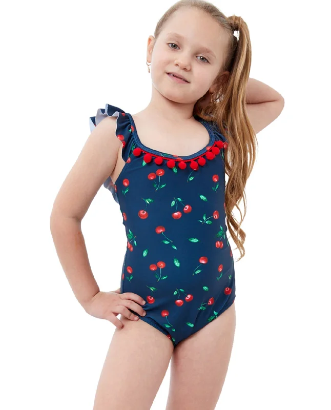 Gottex Kids Cherries Round Neck One Piece Swimsuit Vibrant Bikini Bottoms