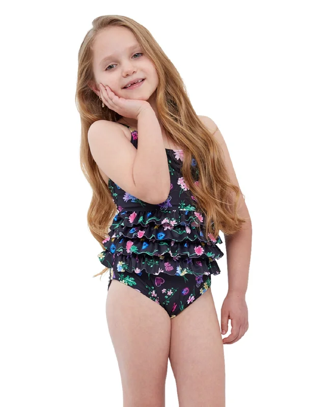 Gottex Kids Daisies Ruffle Tiered Square Neck One Piece Swimsuit Elegant Ruffled Bikini Gottex Kids Daisies Ruffle Tiered Square Neck One Piece Swimsuit Elegant Ruffled Bikini
