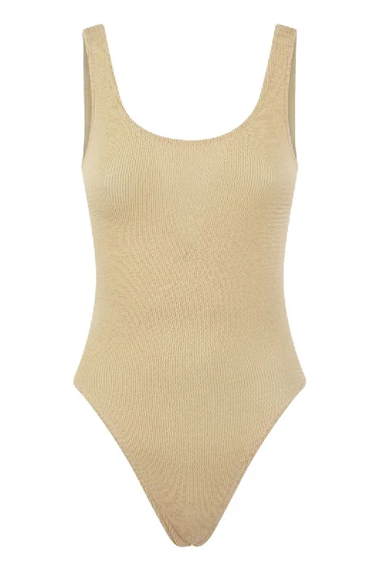 LORA - One-piece swimsuit with round neckline Sexy Monokini Swimsuit