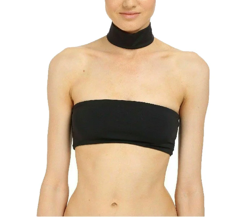 ONIA X KITH Women's Black Bandeau W/ Choker Laura Swimsuit Top NWT Timeless Black Bikini ONIA X KITH Women's Black Bandeau W/ Choker Laura Swimsuit Top NWT Timeless Black Bikini
