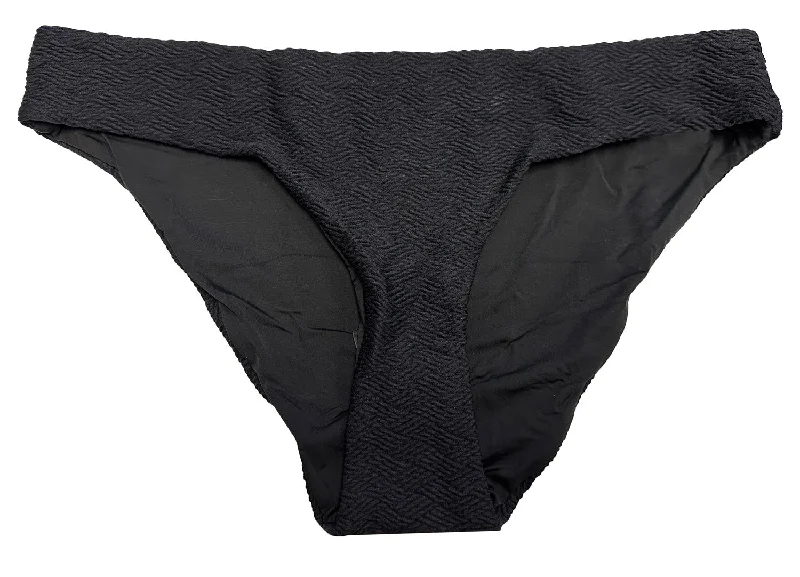 ONIA X KITH Women's Black Lily Bikini Cut Textured Swimsuit Bottoms NWT Bold High-Cut Bikini ONIA X KITH Women's Black Lily Bikini Cut Textured Swimsuit Bottoms NWT Bold High-Cut Bikini