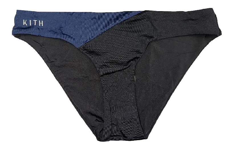ONIA X KITH Women's Black/Navy Lily Bikini Cut Swimsuit Bottoms NWT Sporty Racerback Swimsuit ONIA X KITH Women's Black/Navy Lily Bikini Cut Swimsuit Bottoms NWT Sporty Racerback Swimsuit