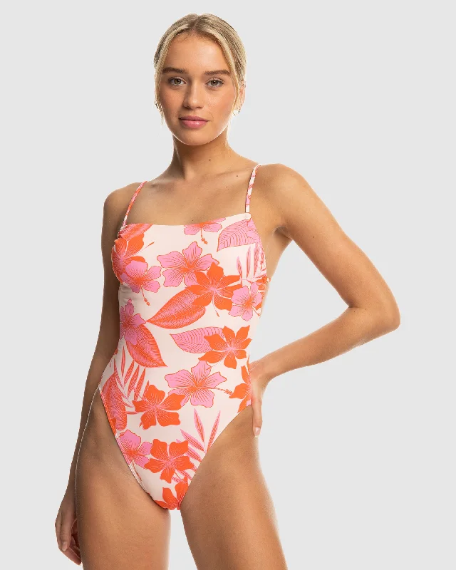Womens Pt Beach Classics Strappy Op One Piece Swim Stylish Swimsuit Set