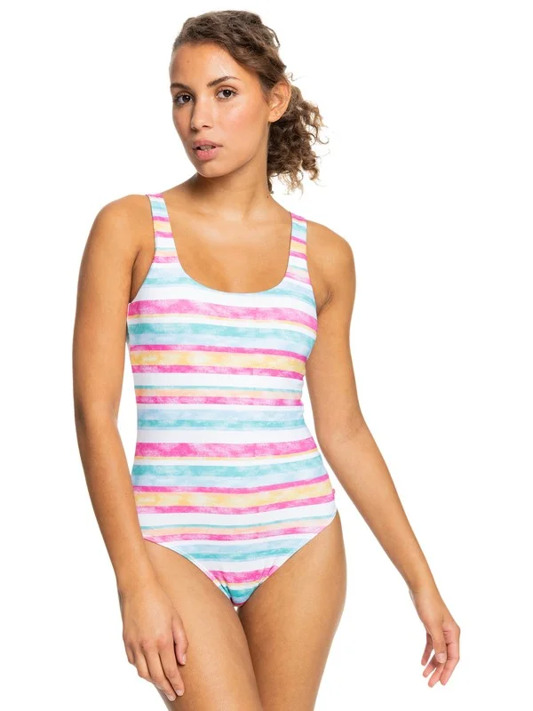 Roxy Island In The Sun One Piece Swimsuit Reversible Bikini Set