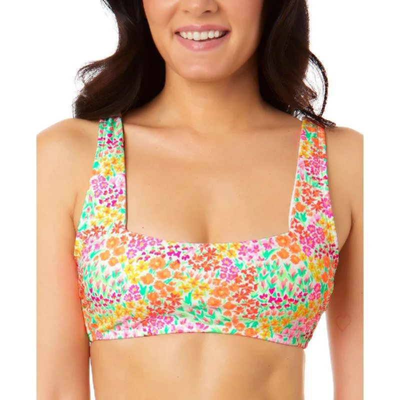 Salt + Cove Womens Floral Removable Padding Bikini Swim top Plus-Size Bikini Set