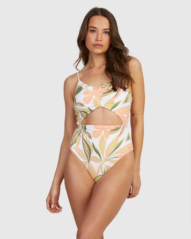Womens Subtly Salty Fashion One Piece One Piece Swim Sleek Racerback Swimsuit