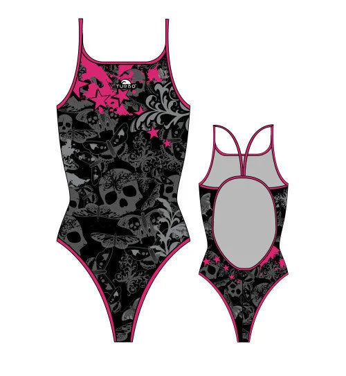 TURBO Skulls - 895082_0009 - Thin Strap Womens Swimsuit / Swimwear / Costume - Swimming Trendy Swimwear Set