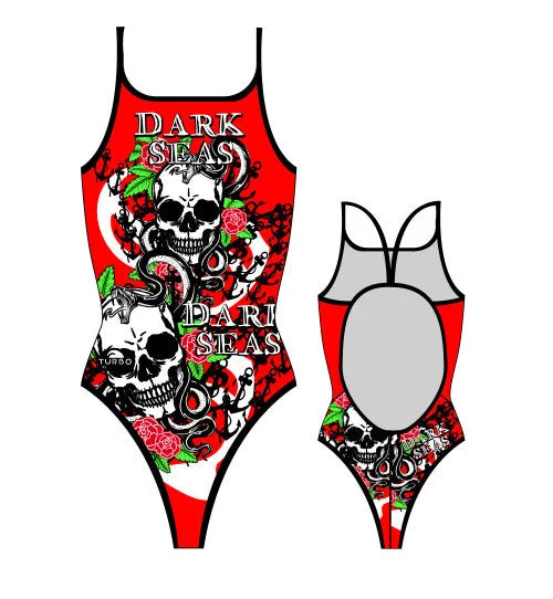 TURBO Skulls - 898422-0008 - Thin Strap Womens Swimsuit / Swimwear / Costume - Swimming Quick-Dry Tankini