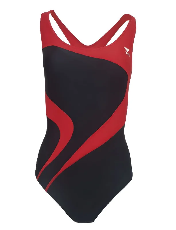 TYR Women's Black Colorblock Alliance A-Back One Piece Swimsuit #MALIT1A NWT Tie-Back Swimwear TYR Women's Black Colorblock Alliance A-Back One Piece Swimsuit #MALIT1A NWT Tie-Back Swimwear