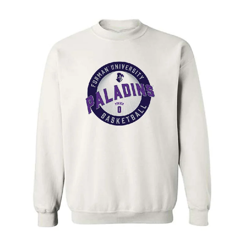 Furman - NCAA Women's Basketball : Jayda Pinder - Classic Fashion Shersey Crewneck Sweatshirt Hoodie with Color Block Contrast Stylish Furman - NCAA Women's Basketball : Jayda Pinder - Classic Fashion Shersey Crewneck Sweatshirt Hoodie with Color Block Contrast Stylish