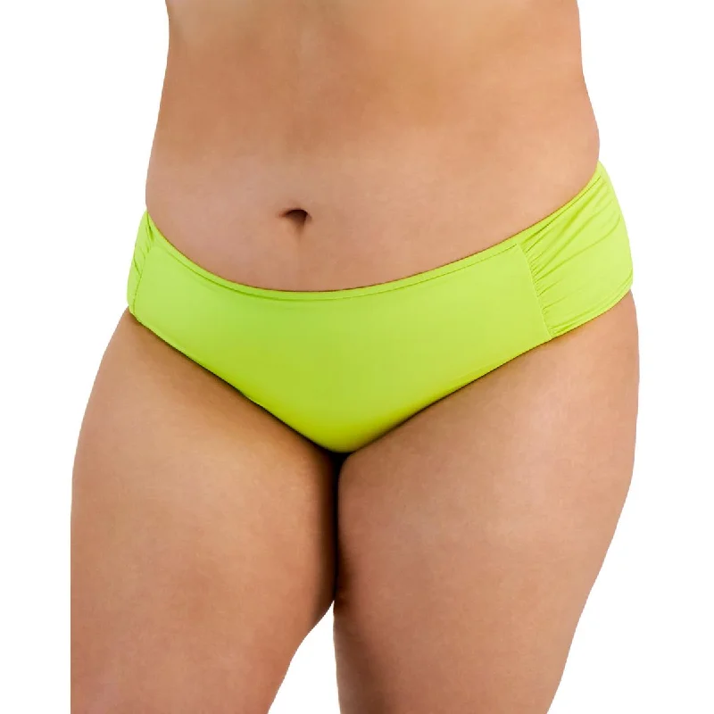 Becca by Rebecca Virtue Womens Plus Shirred Hipster Swim Bottom Separates Classic Swimsuit Design Becca by Rebecca Virtue Womens Plus Shirred Hipster Swim Bottom Separates Classic Swimsuit Design