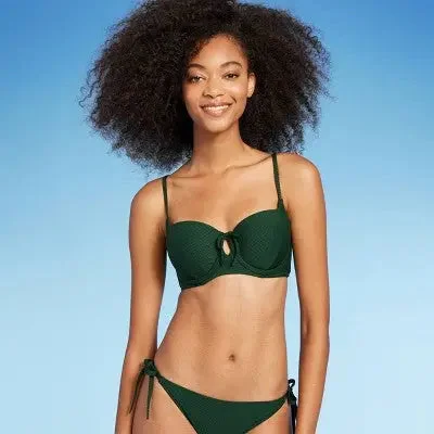 Shade & Shore Women's Tie-Front Bikini Top Swimwear Cutout Swimsuit High-Waisted Swimwear Shade & Shore Women's Tie-Front Bikini Top Swimwear Cutout Swimsuit High-Waisted Swimwear