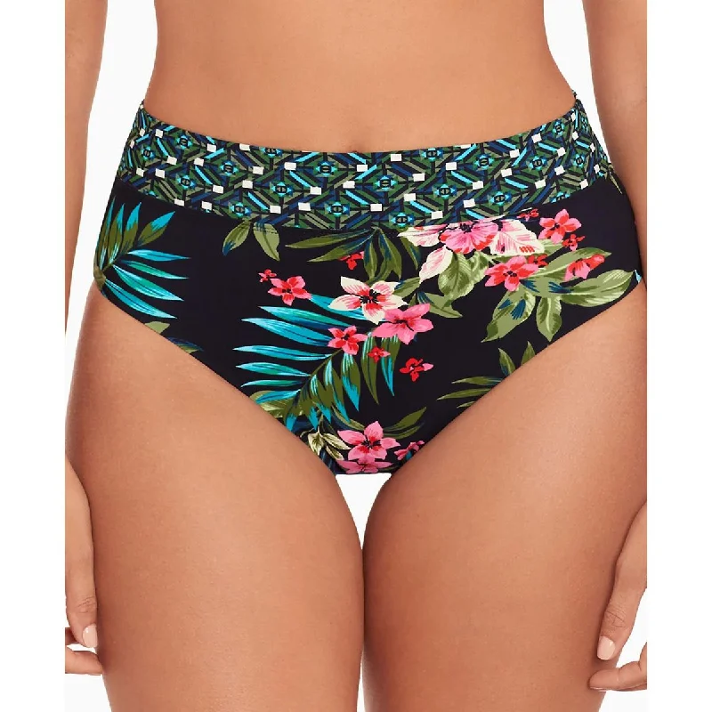 Skinny Dippers Womens High-Waist Floral Swim Bottom Separates Trendy Swimsuit Bottoms Skinny Dippers Womens High-Waist Floral Swim Bottom Separates Trendy Swimsuit Bottoms
